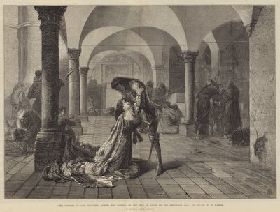 Il convento di San Francesco durante il sacco della città di Assisi da parte dei Perugini, 1442 da Frank William Warwick Topham